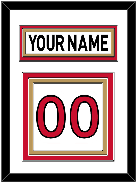 Ottawa Nameplate & Number (Back) - Road White (2007-2017) - Premier Tier 2