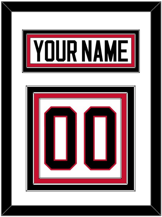 Ottawa Nameplate & Number (Back) - Home/Road White (1995-2007) - Premier Tier 1