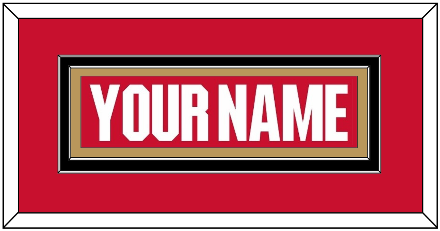 Ottawa Nameplate - Home Red (2017-2020) - Signature Tier 3