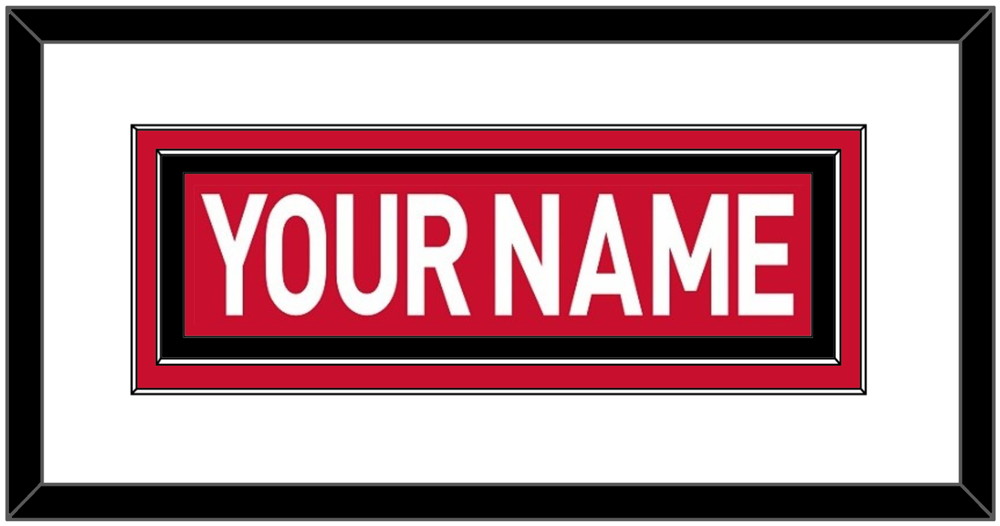 Ottawa Nameplate - Home Red (2007-2017) - Signature Tier 2