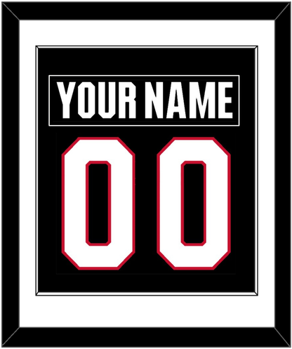 Ottawa Nameplate & Number (Back) Combined - Home Black - Essential Tier 1
