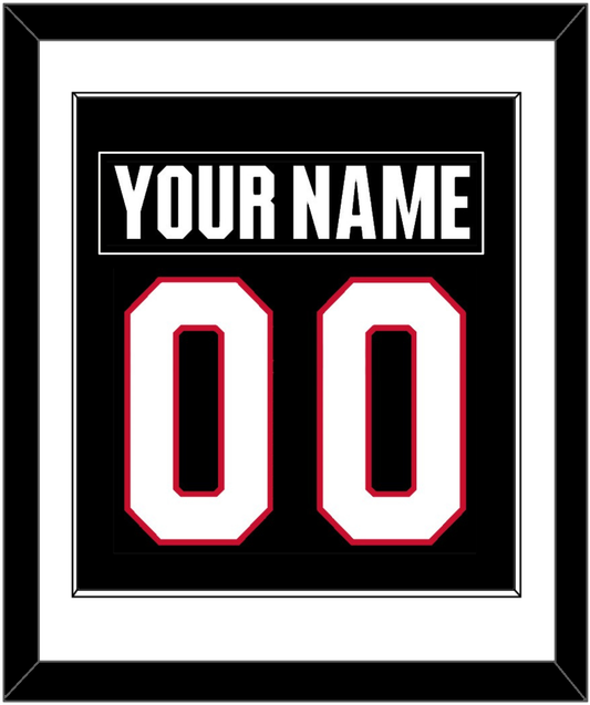 Ottawa Nameplate & Number (Back) Combined - Home Black - Essential Tier 1