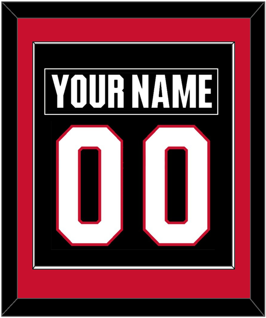 Ottawa Nameplate & Number (Back) Combined - Home Black - Essential Tier 2