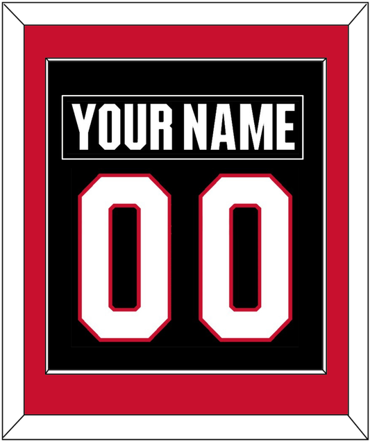 Ottawa Nameplate & Number (Back) Combined - Home Black - Essential Tier 2
