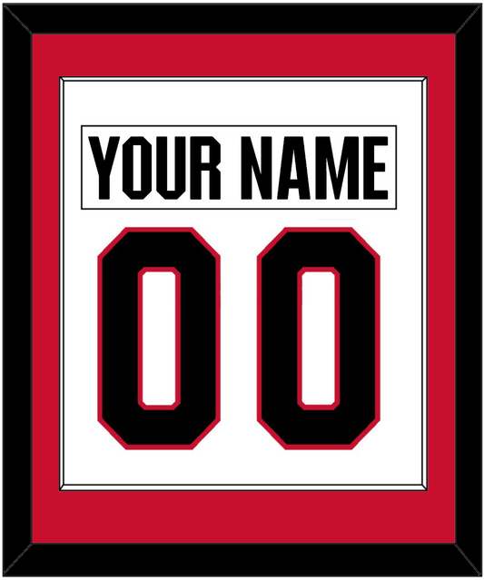 Ottawa Nameplate & Number (Back) Combined - Road White - Essential Tier 1