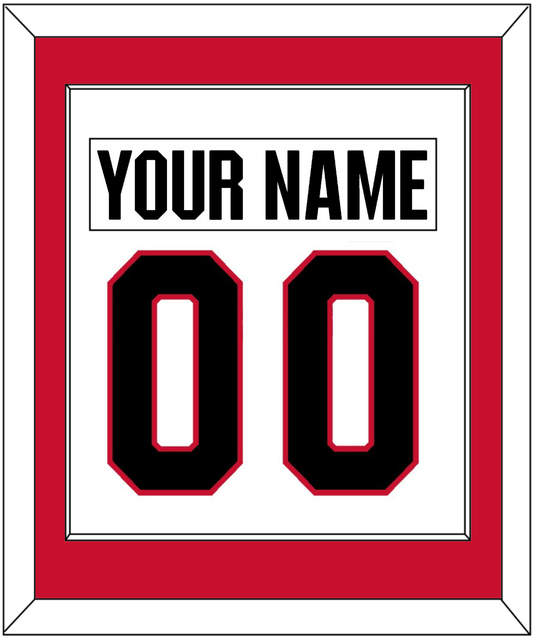 Ottawa Nameplate & Number (Back) Combined - Road White - Essential Tier 1
