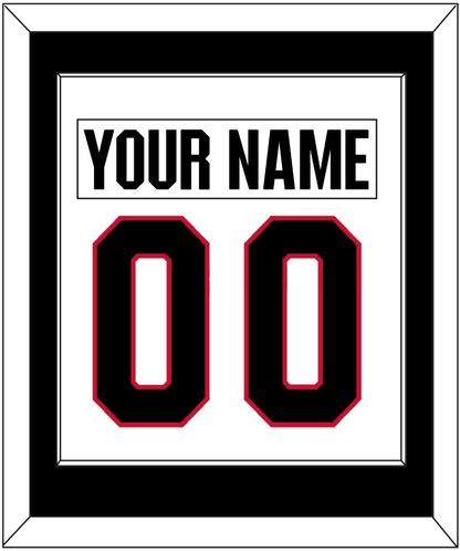 Ottawa Nameplate & Number (Back) Combined - Road White - Essential Tier 2