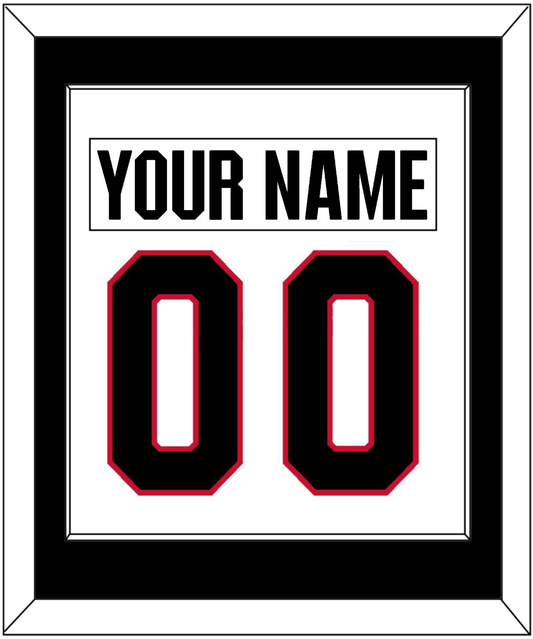 Ottawa Nameplate & Number (Back) Combined - Road White - Essential Tier 2