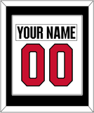 Ottawa Nameplate & Number (Back) Combined - Road White (2017-2020) - Single Mat 2