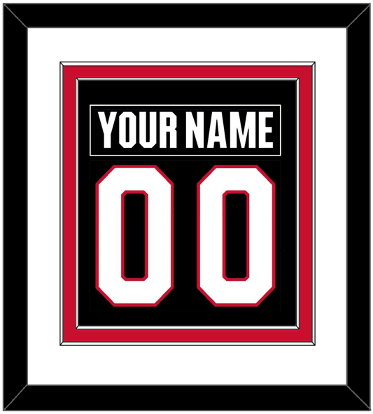 Ottawa Nameplate & Number (Back) Combined - Home Black - Signature Tier 1