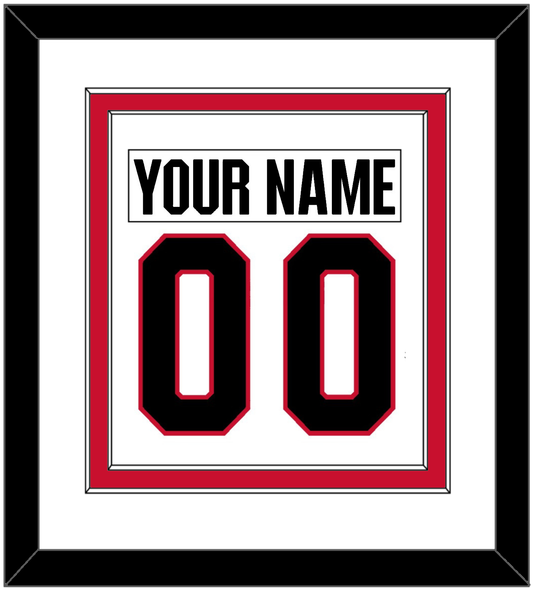 Ottawa Nameplate & Number (Back) Combined - Road White - Signature Tier 1