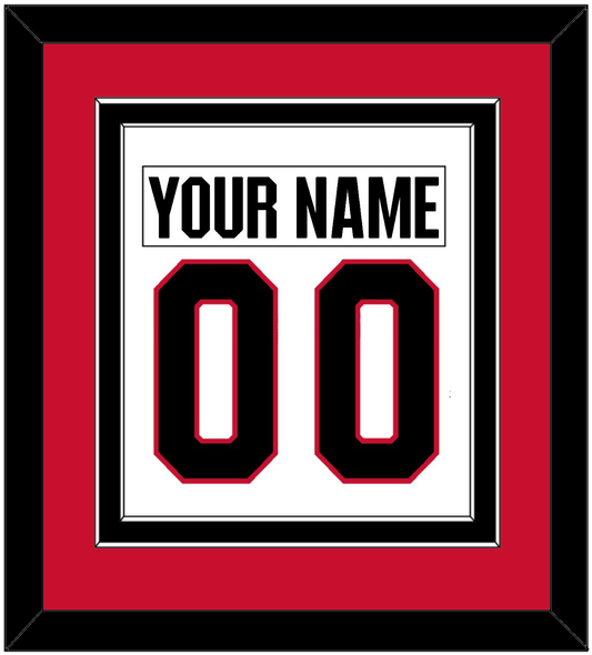 Ottawa Nameplate & Number (Back) Combined - Road White - Signature Tier 2