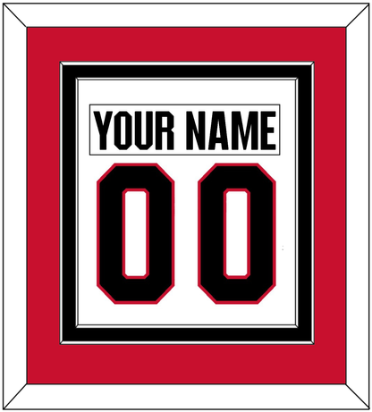 Ottawa Nameplate & Number (Back) Combined - Road White - Signature Tier 2