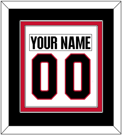 Ottawa Nameplate & Number (Back) Combined - Road White - Signature Tier 4