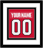 Ottawa Nameplate & Number (Back) Combined - Home Red (2017-2020) - Double Mat 1