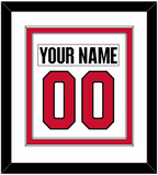 Ottawa Nameplate & Number (Back) Combined - Road White (2017-2020) - Double Mat 1