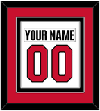 Ottawa Nameplate & Number (Back) Combined - Road White (2017-2020) - Double Mat 2