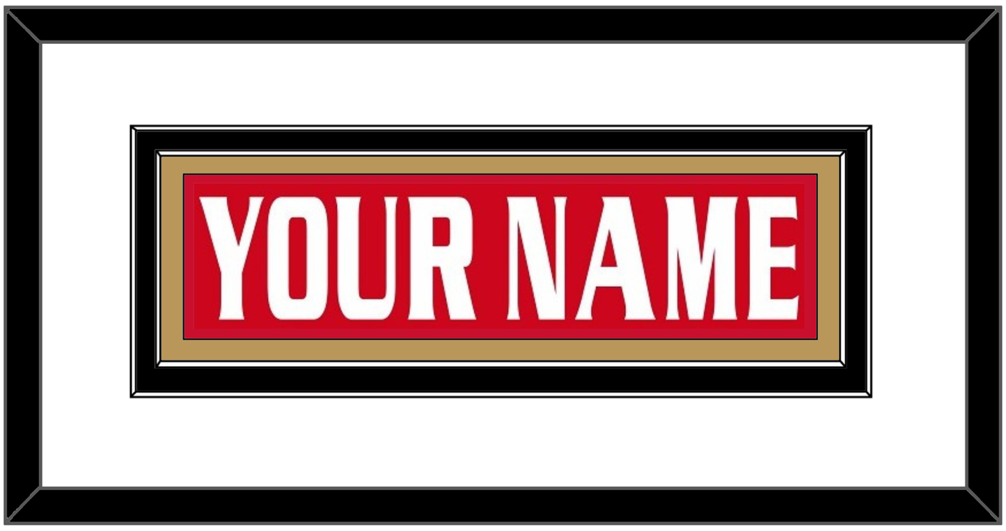 Ottawa Nameplate - Road/Home Red Jersey (1999-2007) - Signature Tier 1