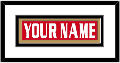 Ottawa Nameplate - Road/Home Red Jersey (1999-2007) - Signature Tier 1