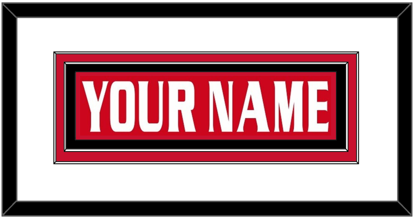 Ottawa Nameplate - Road/Home Red Jersey (1999-2007) - Signature Tier 2