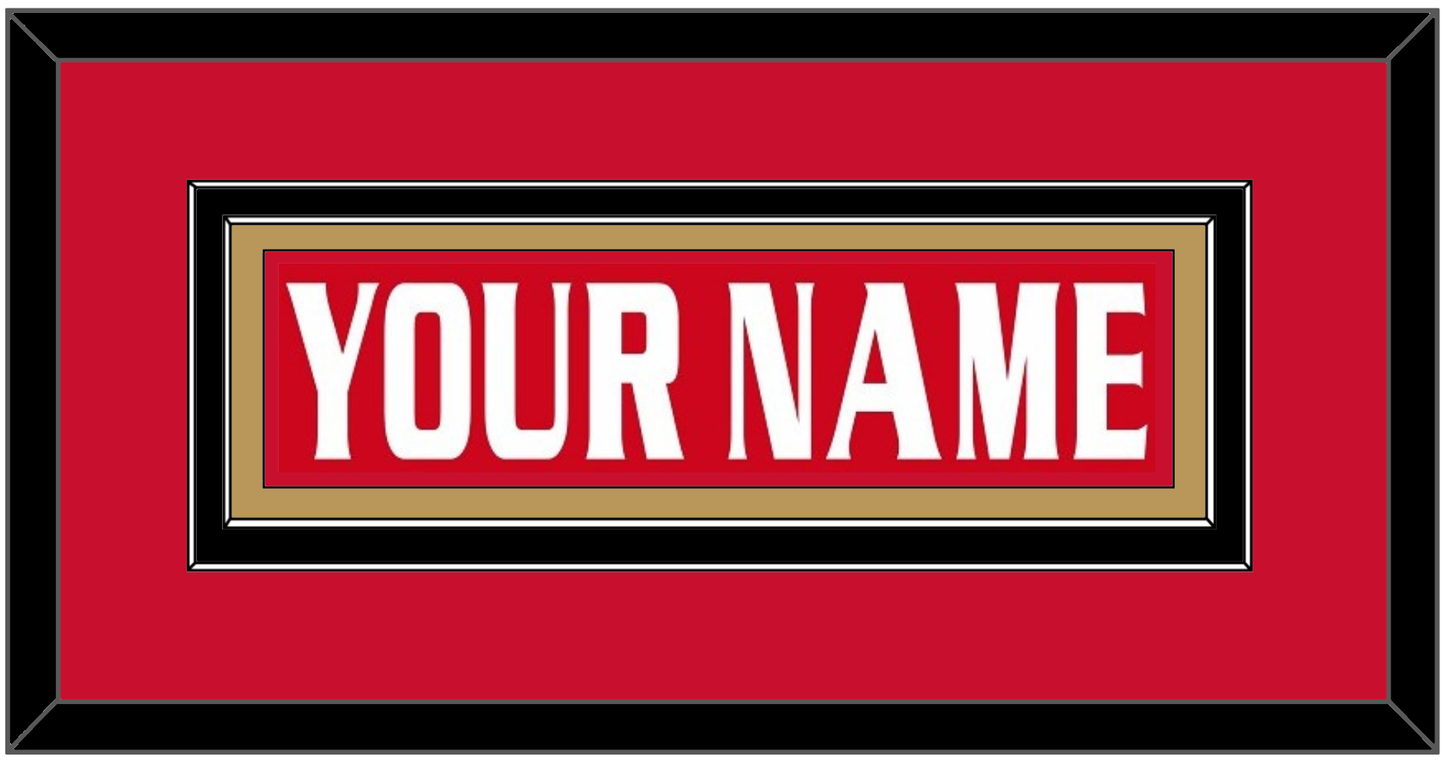 Ottawa Nameplate - Road/Home Red Jersey (1999-2007) - Signature Tier 3