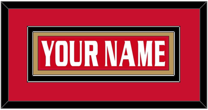 Ottawa Nameplate - Road/Home Red Jersey (1999-2007) - Signature Tier 3