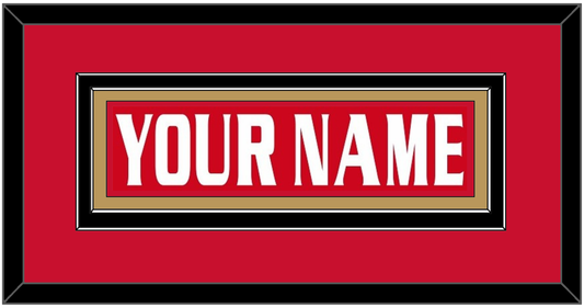 Ottawa Nameplate - Road/Home Red Jersey (1999-2007) - Signature Tier 3