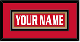 Ottawa Nameplate - Road/Home Red Jersey (1999-2007) - Double Mat 3