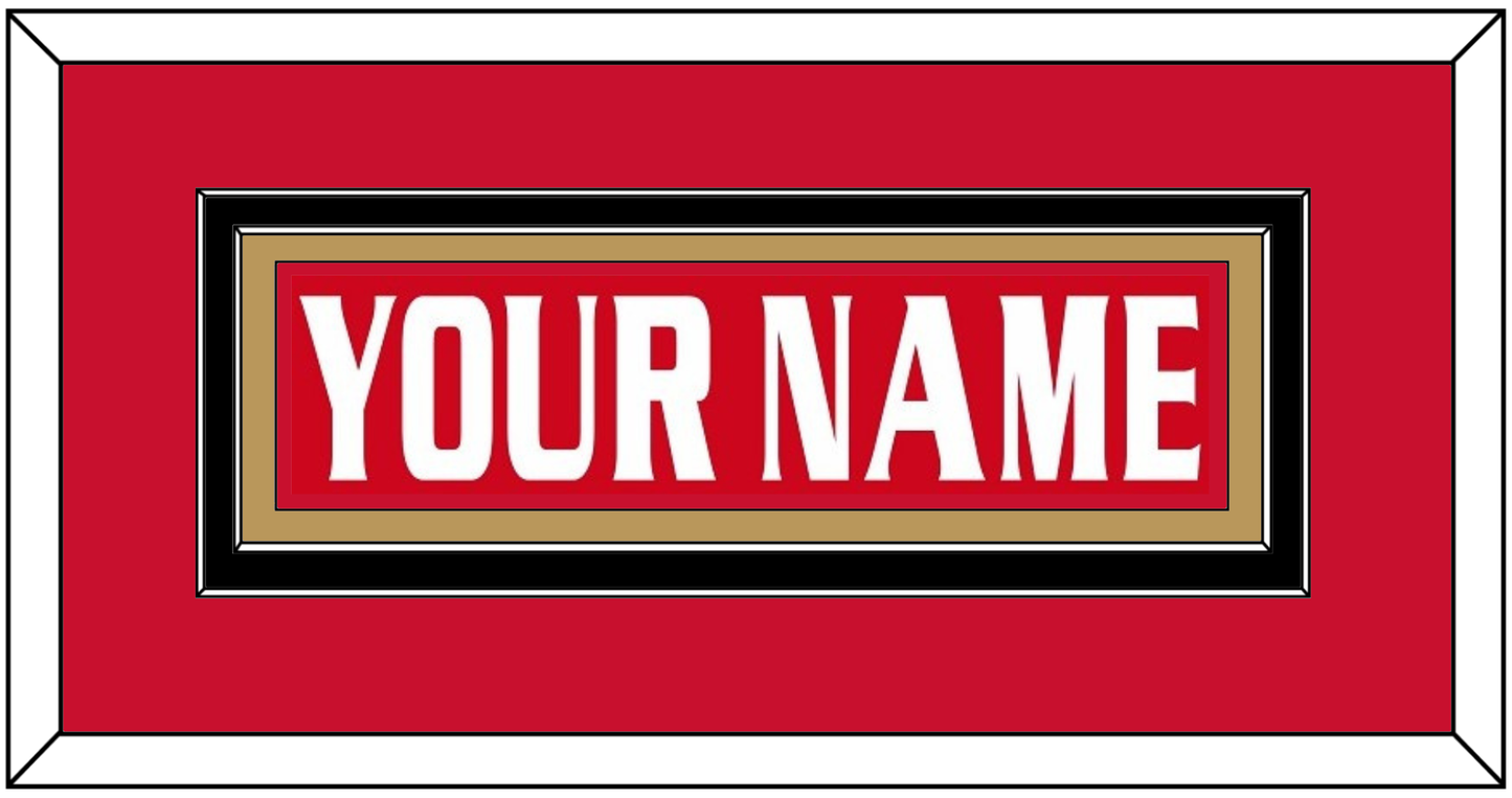 Ottawa Nameplate - Road/Home Red Jersey (1999-2007) - Signature Tier 3