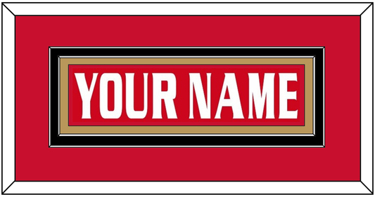 Ottawa Nameplate - Road/Home Red Jersey (1999-2007) - Signature Tier 3