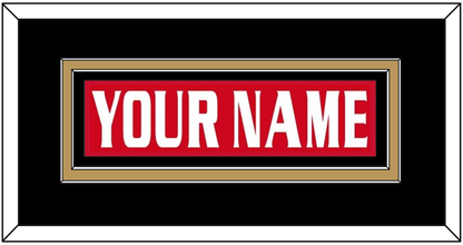 Ottawa Nameplate - Road/Home Red Jersey (1999-2007) - Signature Tier 4