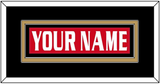 Ottawa Nameplate - Road/Home Red Jersey (1999-2007) - Double Mat 4