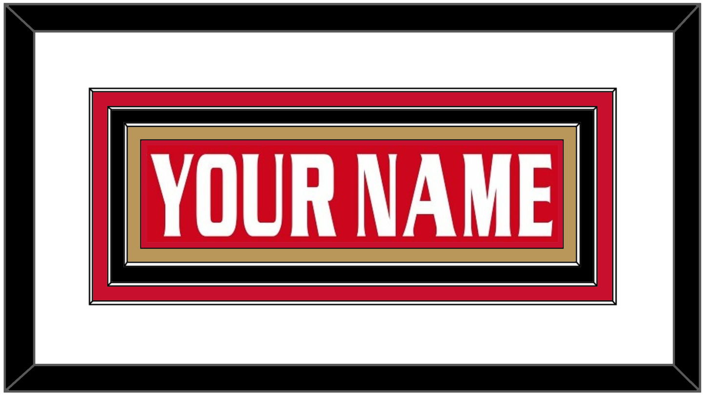 Ottawa Nameplate - Road/Home Red Jersey (1999-2007) - Premier Tier 1