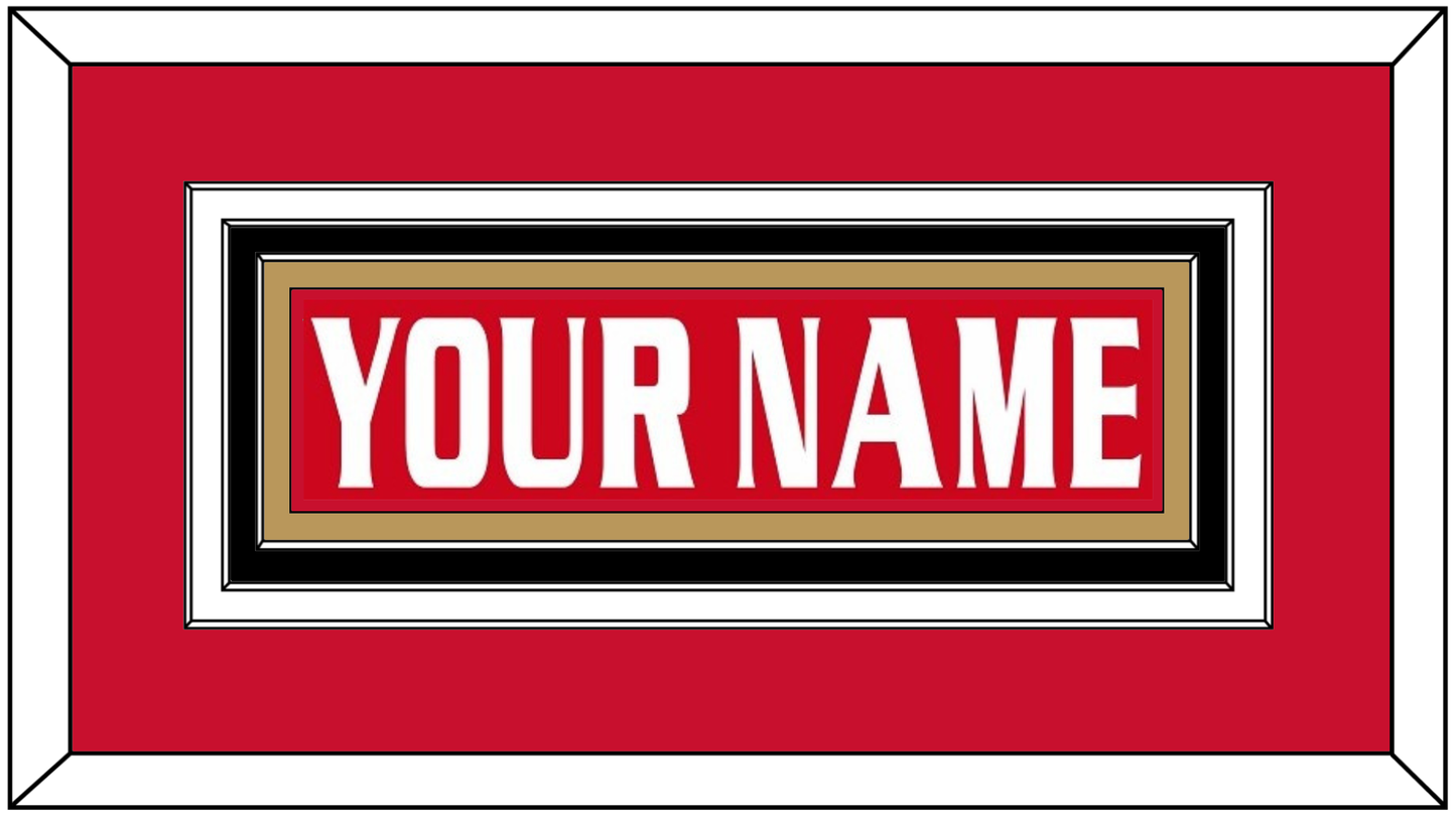 Ottawa Nameplate - Road/Home Red Jersey (1999-2007) - Premier Tier 2