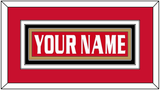 Ottawa Nameplate - Road/Home Red Jersey (1999-2007) - Triple Mat 2