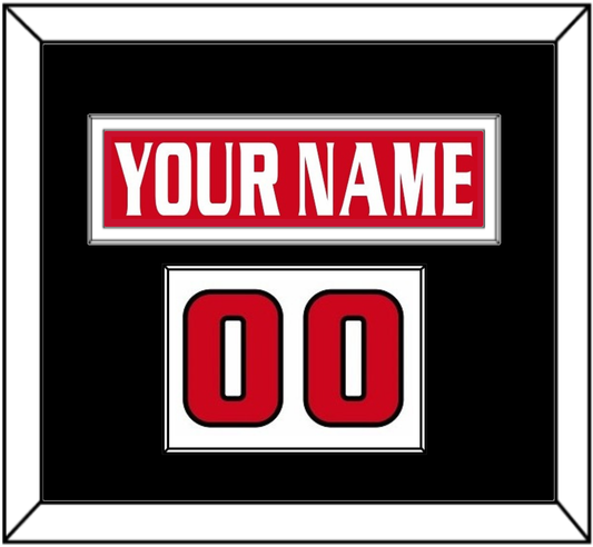 Ottawa Nameplate & Number (Shoulder) - Road/Home Red Jersey (1999-2007) - Essential Tier 1