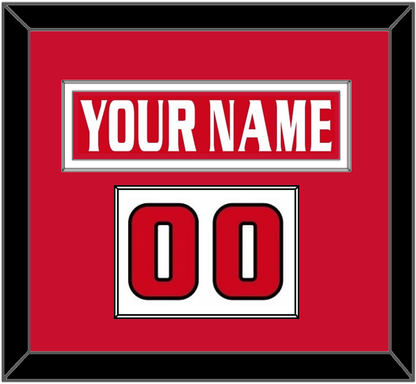 Ottawa Nameplate & Number (Shoulder) - Road/Home Red Jersey (1999-2007) - Essential Tier 2