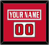 Ottawa Nameplate & Number (Shoulder) - Road/Home Red Jersey (1999-2007) - Single Mat 2