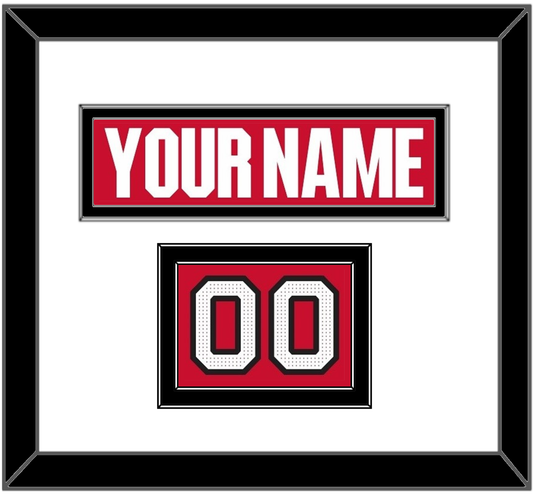 Ottawa Nameplate & Number (Shoulder) - Home Red (2017-2020) - Signature Tier 1