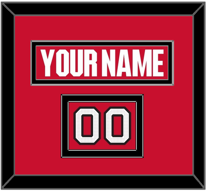 Ottawa Nameplate & Number (Shoulder) - Home Red (2017-2020) - Signature Tier 2
