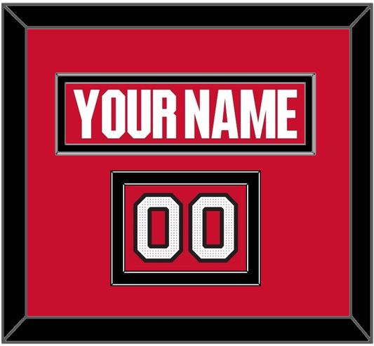 Ottawa Nameplate & Number (Shoulder) - Home Red (2017-2020) - Signature Tier 2