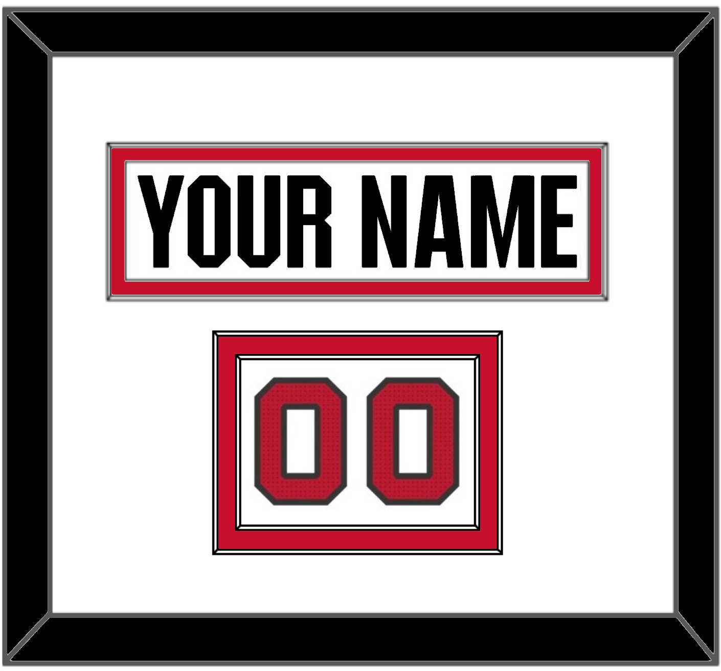 Ottawa Nameplate & Number (Shoulder) - Road White (2017-2020) - Signature Tier 1