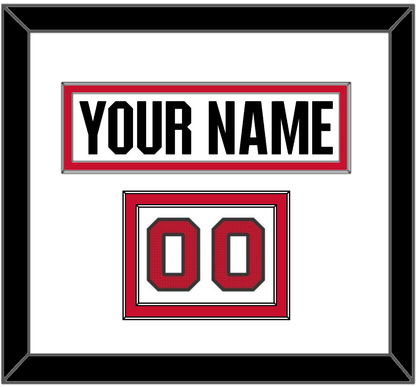 Ottawa Nameplate & Number (Shoulder) - Road White (2017-2020) - Signature Tier 1