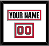 Ottawa Nameplate & Number (Shoulder) - Road White (2017-2020) - Double Mat 1