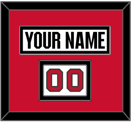 Ottawa Nameplate & Number (Shoulder) - Road White (2017-2020) - Signature Tier 2