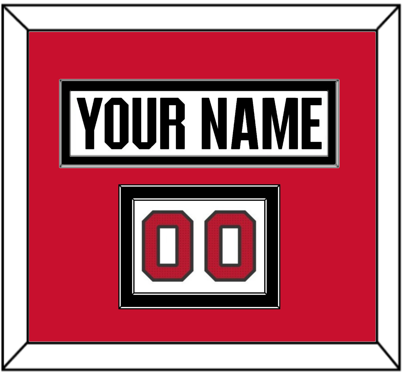 Ottawa Nameplate & Number (Shoulder) - Road White (2017-2020) - Signature Tier 2