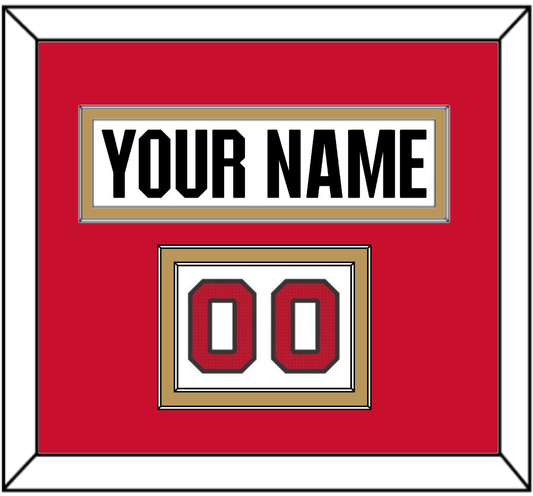 Ottawa Nameplate & Number (Shoulder) - Road White (2007-2017) - Signature Tier 3