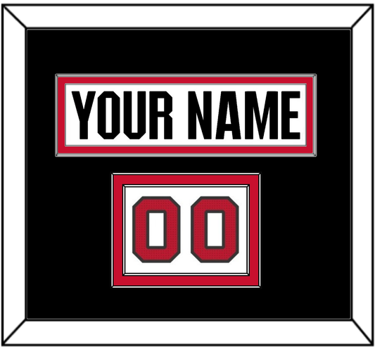 Ottawa Nameplate & Number (Shoulder) - Road White (2017-2020) - Signature Tier 4