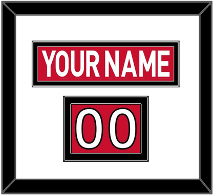Ottawa Nameplate & Number (Shoulder) - Home Red (2007-2017) - Signature Tier 1