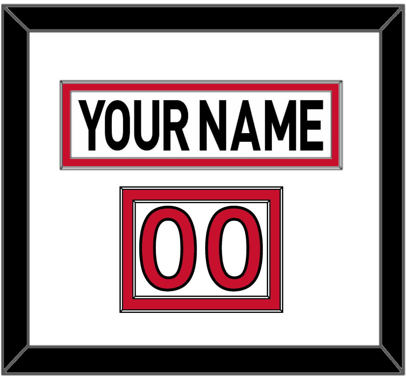 Ottawa Nameplate & Number (Shoulder) - Road White (2007-2017) - Signature Tier 1